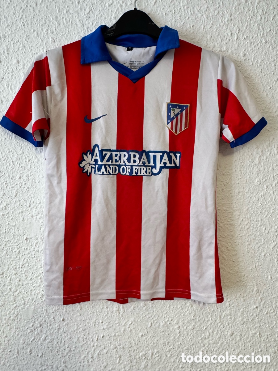 Sammelleidenschaft Sport: Antigua Camiseta deportiva vintage de F&uacute;tbol Atl&eacute;tico de Madrid TALLA -12- Nike