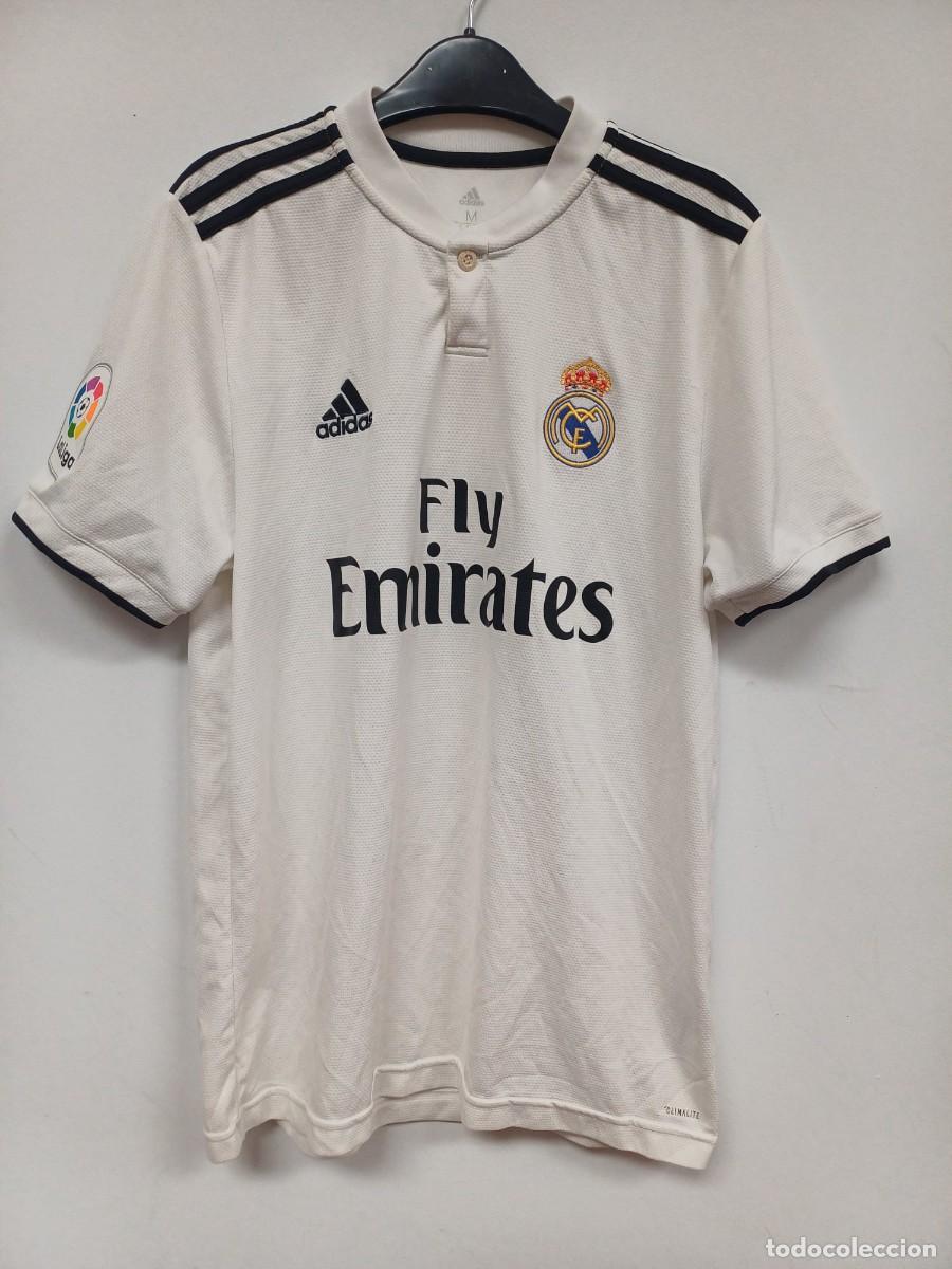 Coleccionismo deportivo: CAMISETA ADIDAS REAL MADRID TALLA M A&Ntilde;O 2018
