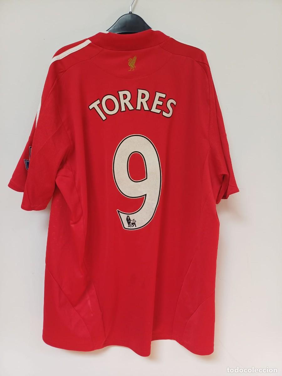 Coleccionismo deportivo: CAMISETA ADIDAS LIVERPOOL FC FIRMADA POR FERNANDO TORRES A&Ntilde;O 2008 TALLA XL