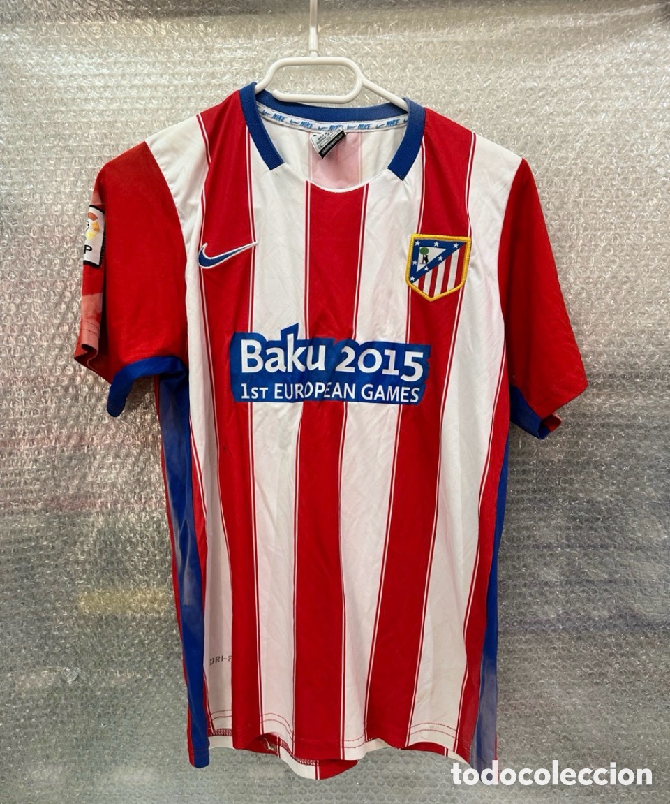 Sammelleidenschaft Sport: Antigua Camiseta deportiva de F&uacute;tbol CLUB ATL&Eacute;TICO DE MADRID TALLA -S- Nike