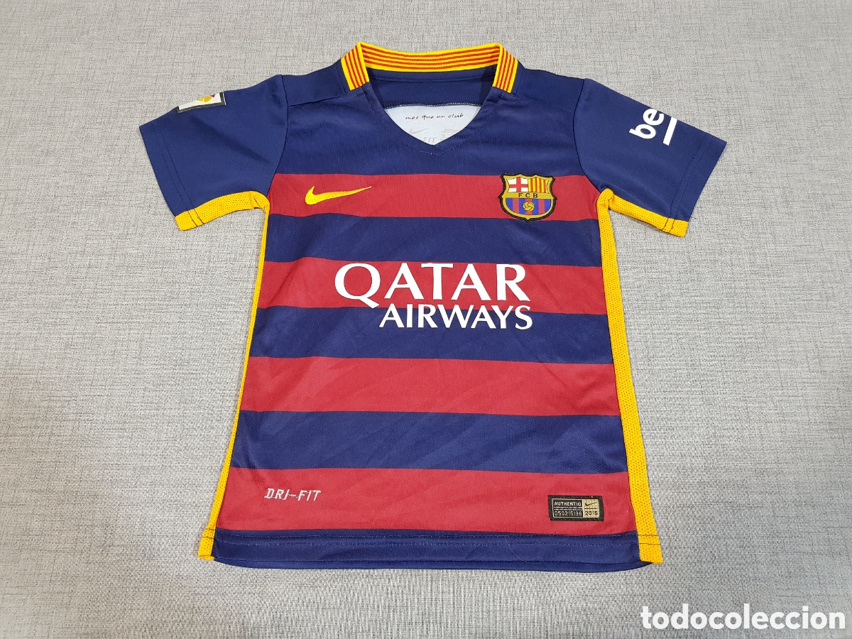 Coleccionismo deportivo: CAMISETA F.C.B. NEYMAR JR 11 BAR&Ccedil;A F&Uacute;TBOL CLUB TALLA PARA NI&Ntilde;O