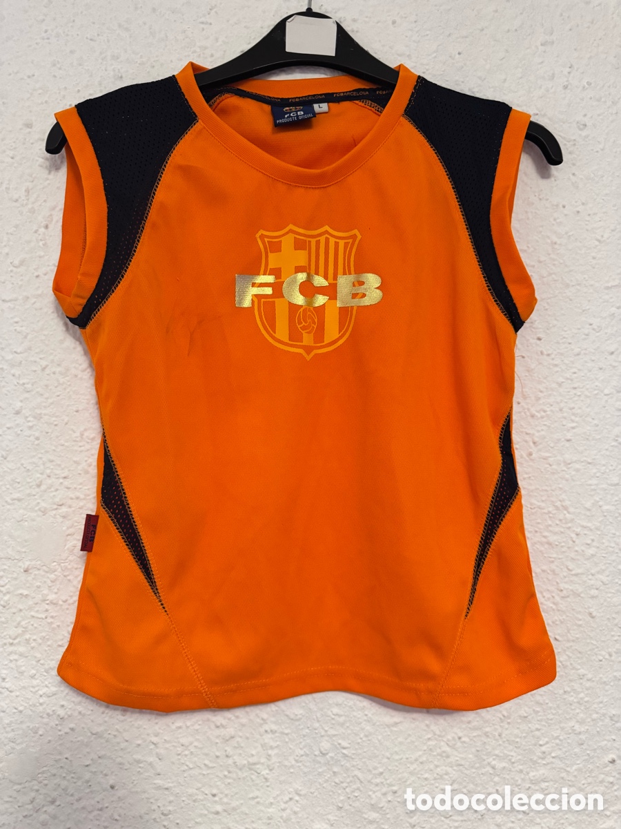 Sports collectibles: Antigua Camiseta deportiva de F&uacute;tbol FC Barcelona TALLA -L-