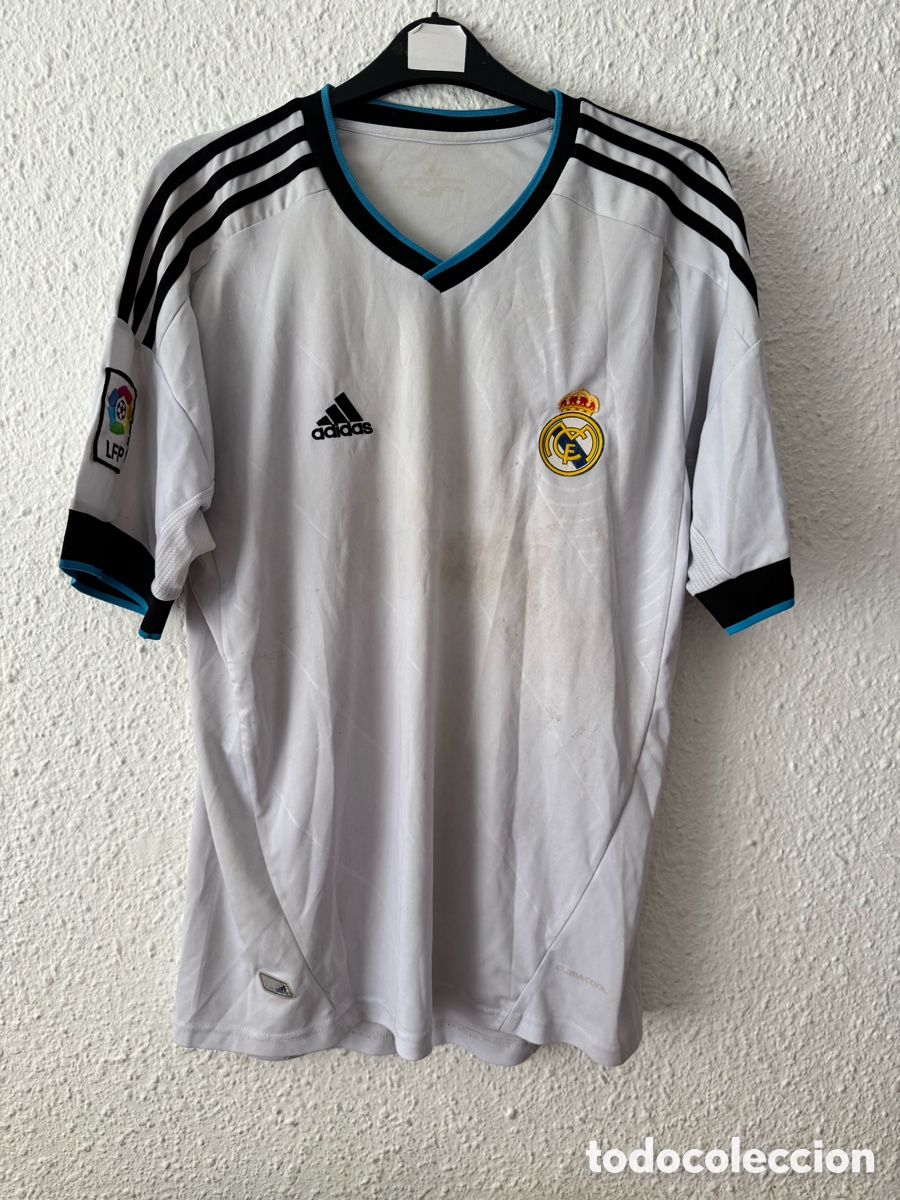 Sports collectibles: Antigua Camiseta deportiva vintage de F&uacute;tbol Real Madrid TALLA -XL- Adidas
