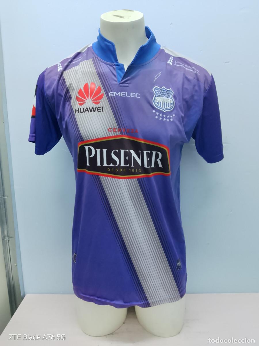 Sports collectibles: Emelec Ecuador camiseta futbol football shirt M 56cts