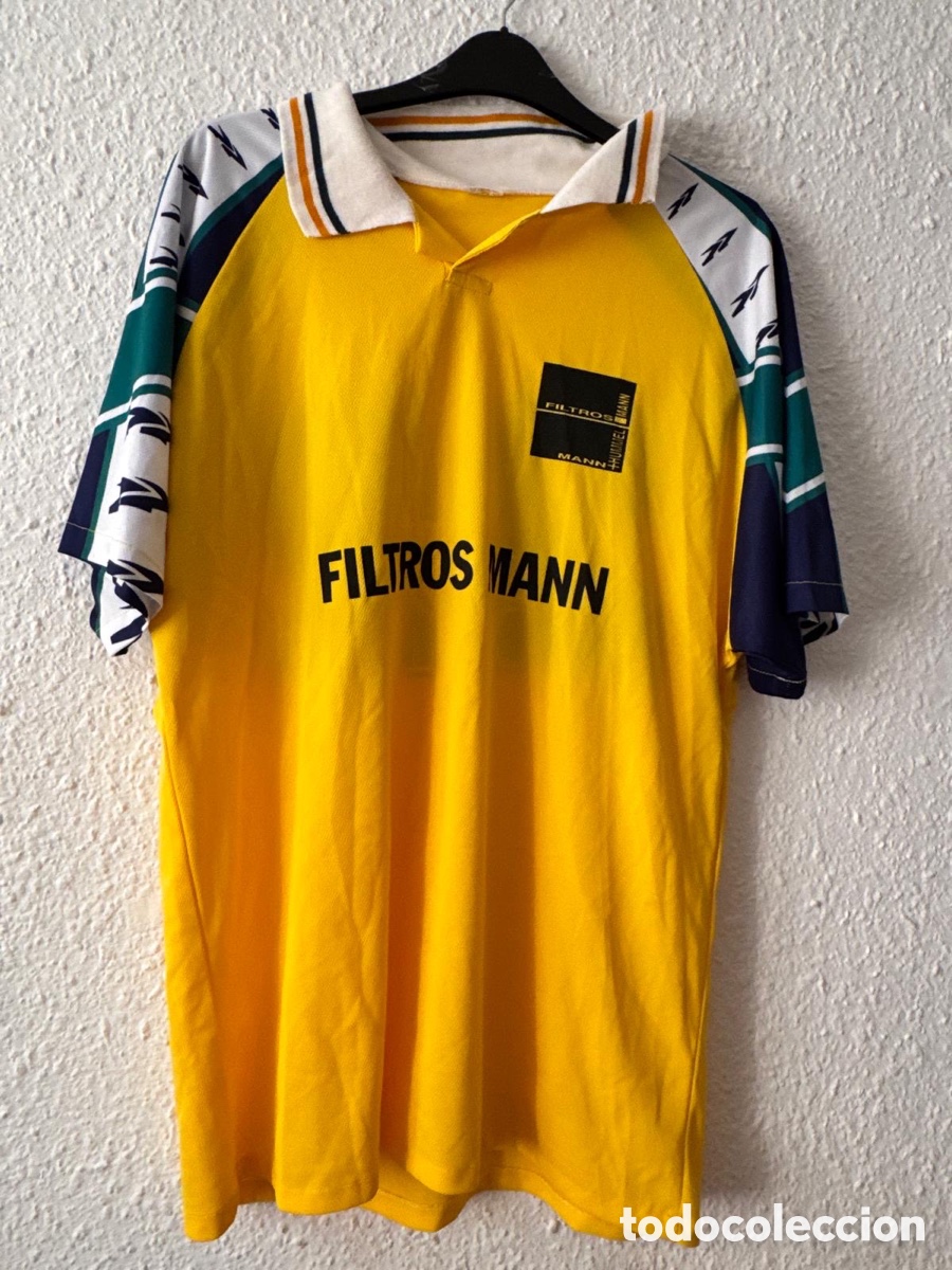 Coleccionismo deportivo: Antigua Camiseta deportiva de F&uacute;tbol FILTROS MANN N22 TALLA -XL-