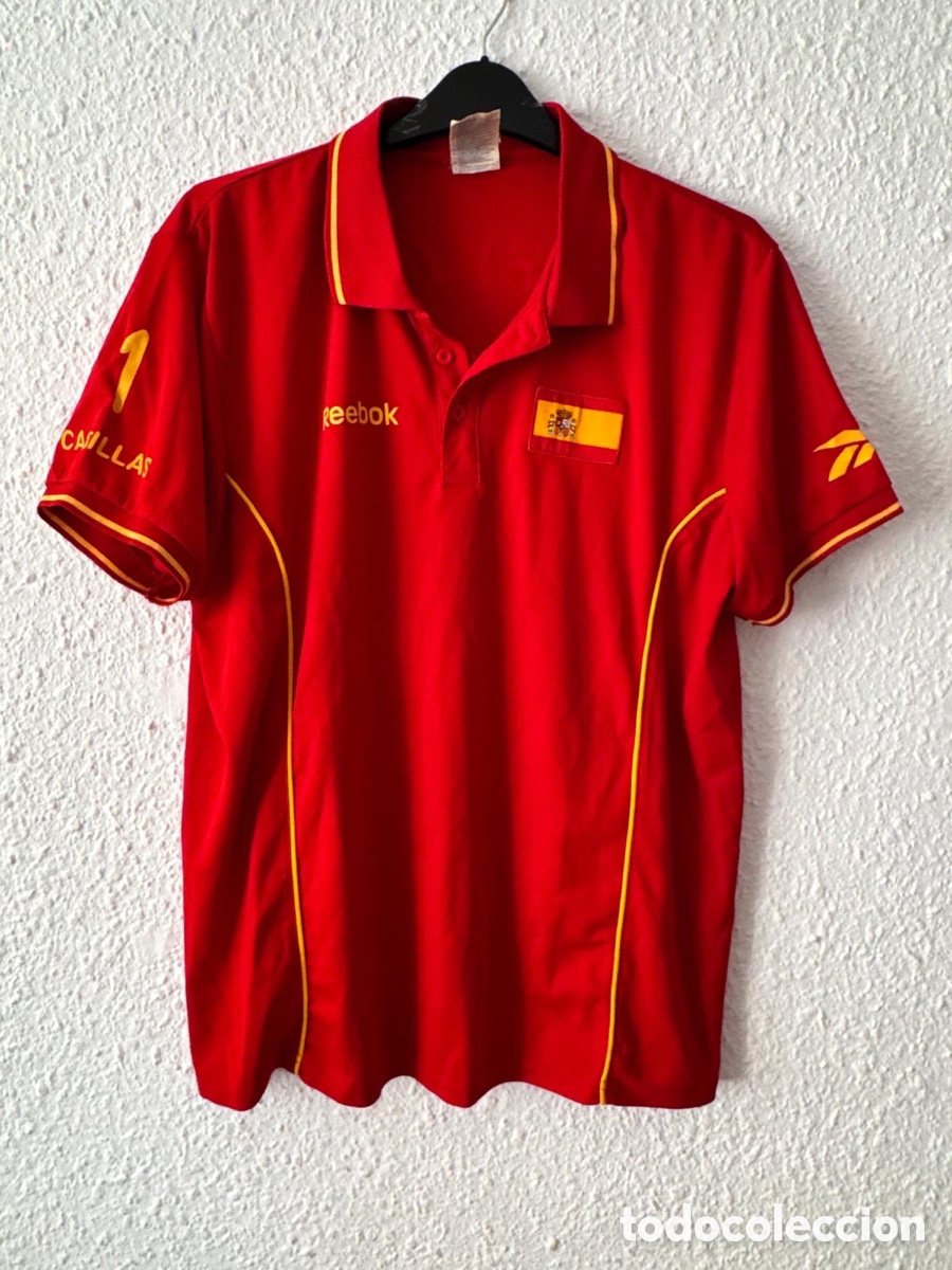 Coleccionismo deportivo: Antigua Camiseta deportiva de F&uacute;tbol ESPA&Ntilde;OLA CASILLAS TALLA -XL-