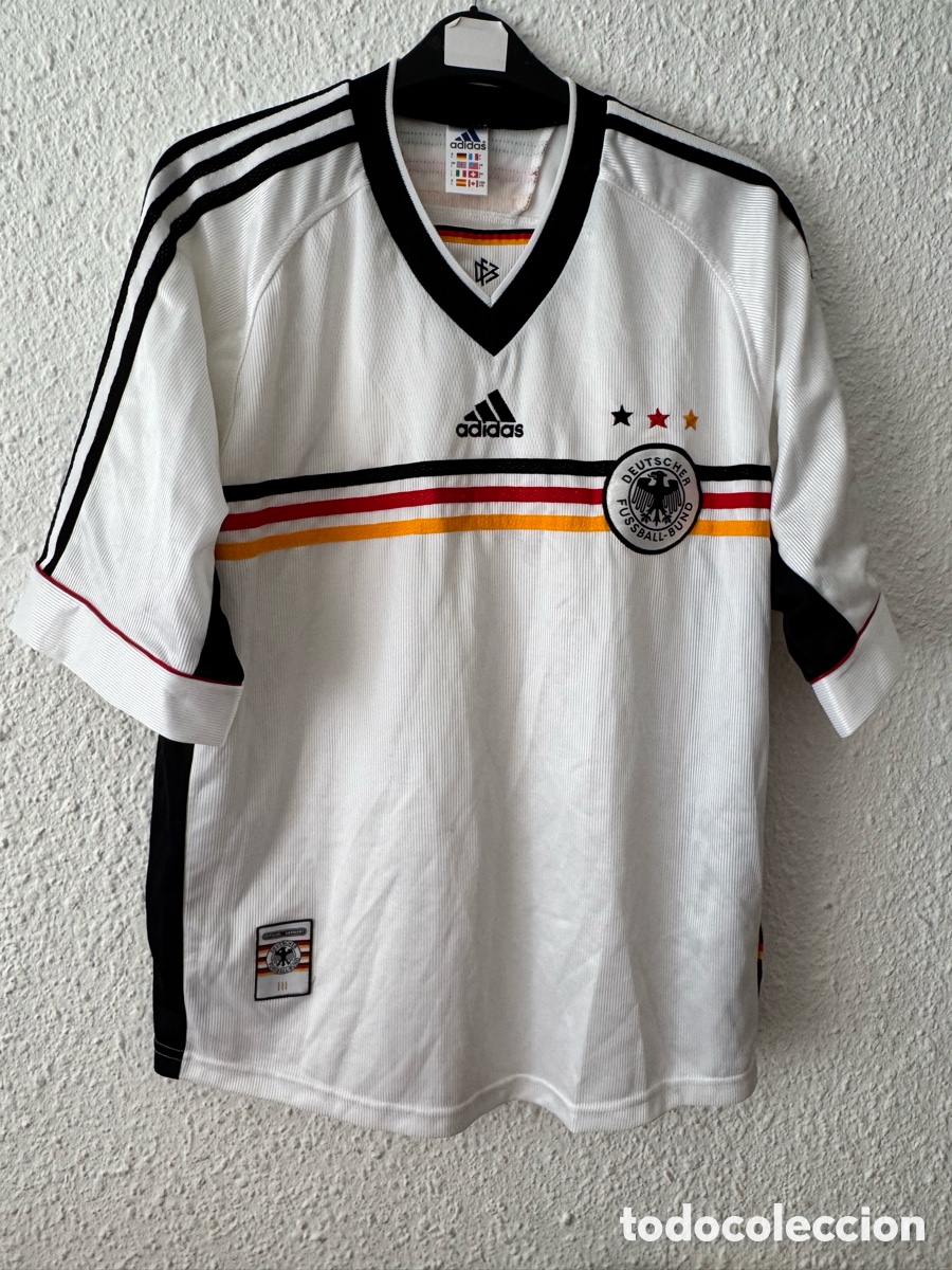 Coleccionismo deportivo: Antigua Camiseta deportiva vintage de F&uacute;tbol Alemania TALLA -L- Adidas