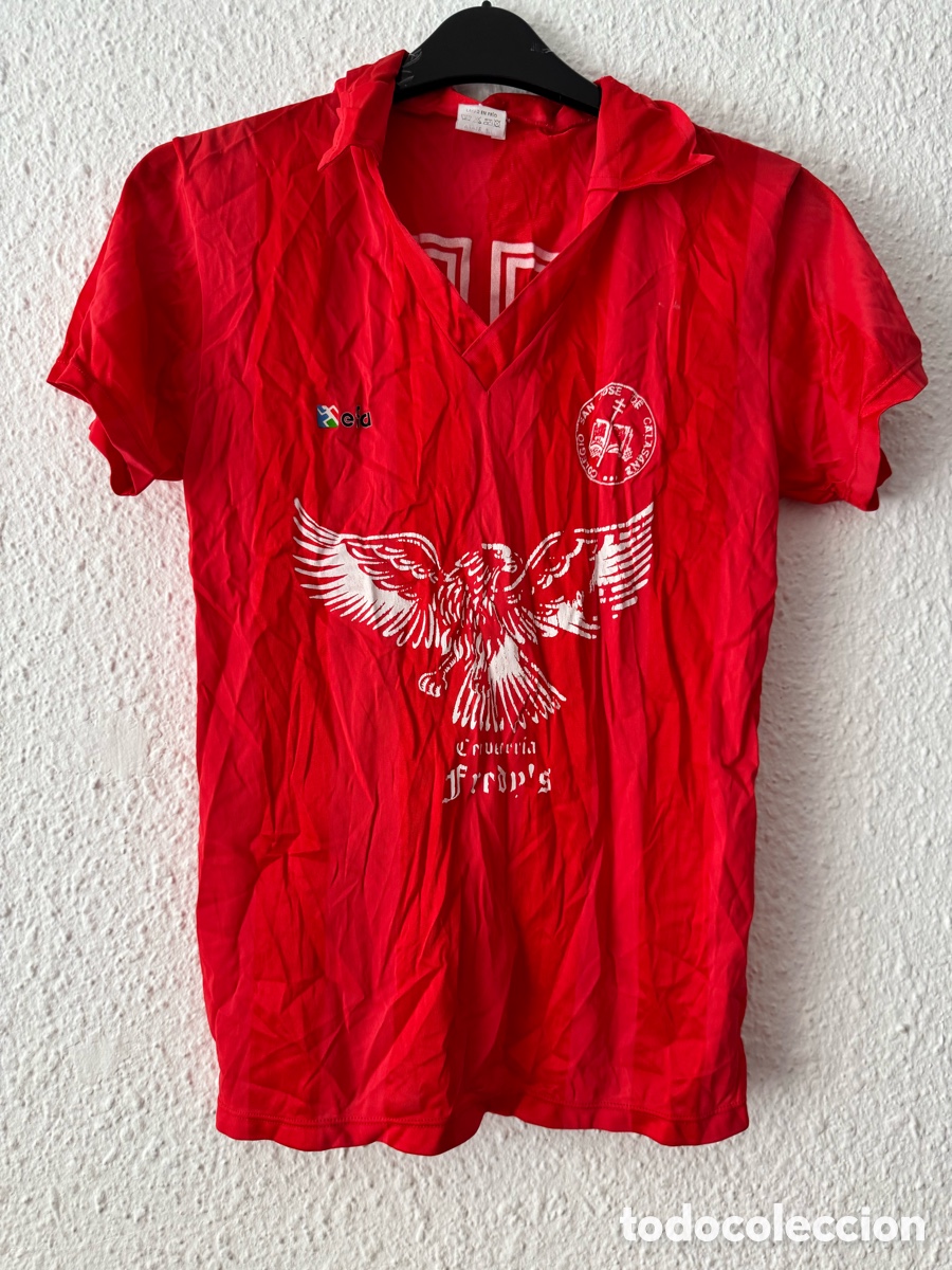 Coleccionismo deportivo: Antigua Camiseta deportiva de F&uacute;tbol Colegio San Jos&eacute; de Calasanz TALLA -2- efa