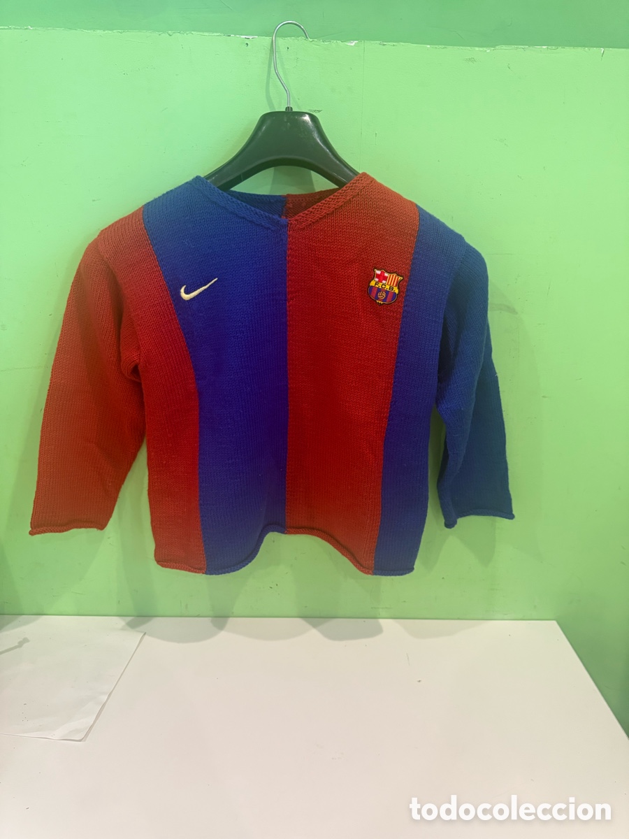 Coleccionismo deportivo: Jersey FC Barcelona Nike tejido a mano &ndash; Inspirado en la &eacute;poca dorada del Bar&ccedil;a &ndash; Talla mujer