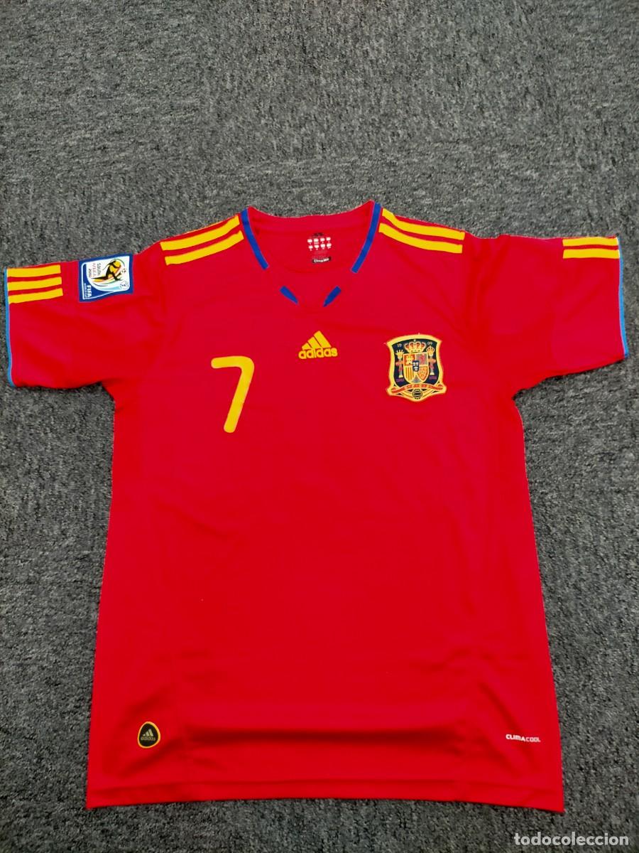 Coleccionismo deportivo: Camiseta selecci&oacute;n mundial sudafrica 2010 n&ordm;7 David Villa