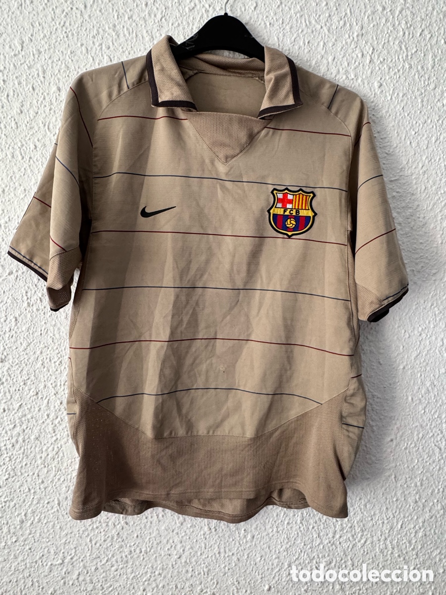 Coleccionismo deportivo: Antigua camiseta deportiva de f&uacute;tbol FC Barcelona vintage TALLA -L- Nike