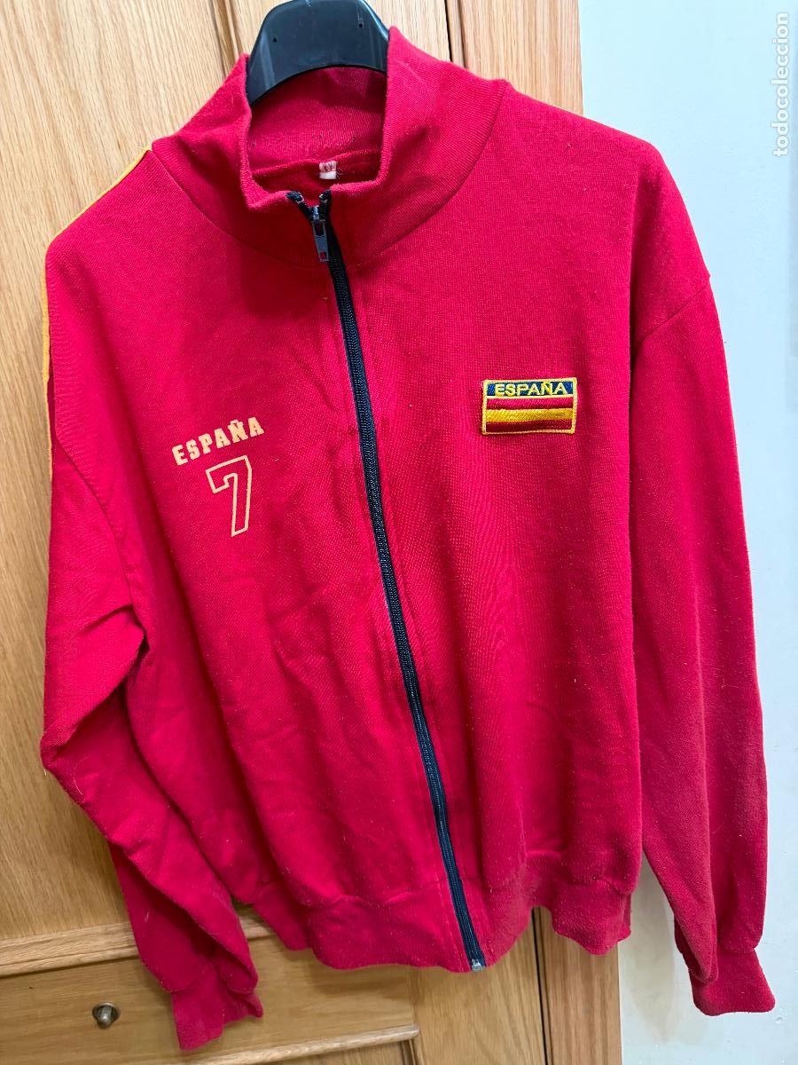 Coleccionismo deportivo: Chaqueta ch&aacute;ndal selecci&oacute;n espa&ntilde;ola n.7