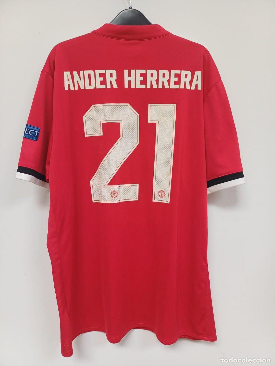 Coleccionismo deportivo: CAMISETA ADIDAS MANCHESTER UNITED ANDER HERRERA UEFA EUROPA LEAGUE WINNERS 2017 TALLA XL