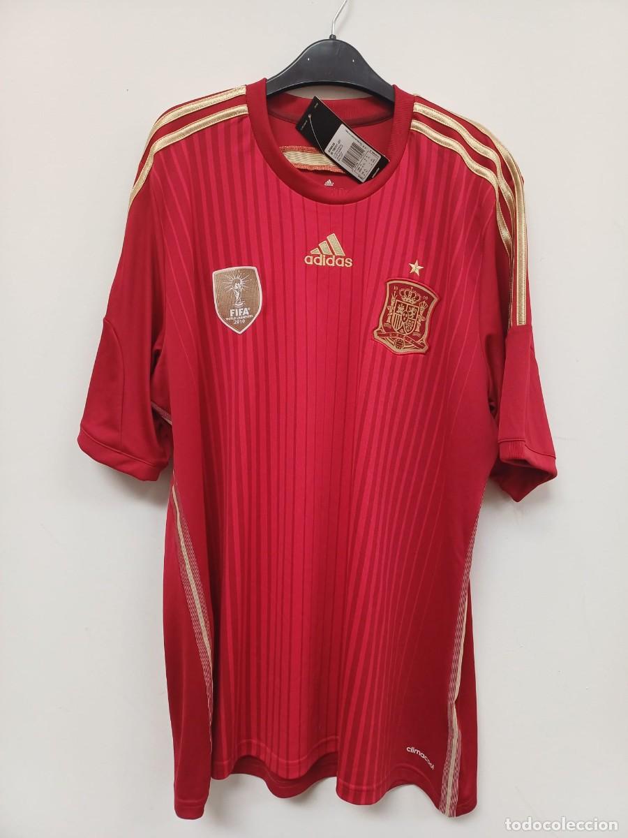 Coleccionismo deportivo: CAMISETA ADIDAS NUEVA SELECCION ESPA&Ntilde;OLA TALLA XL FIFA WORLD CHAMPIONS 2010