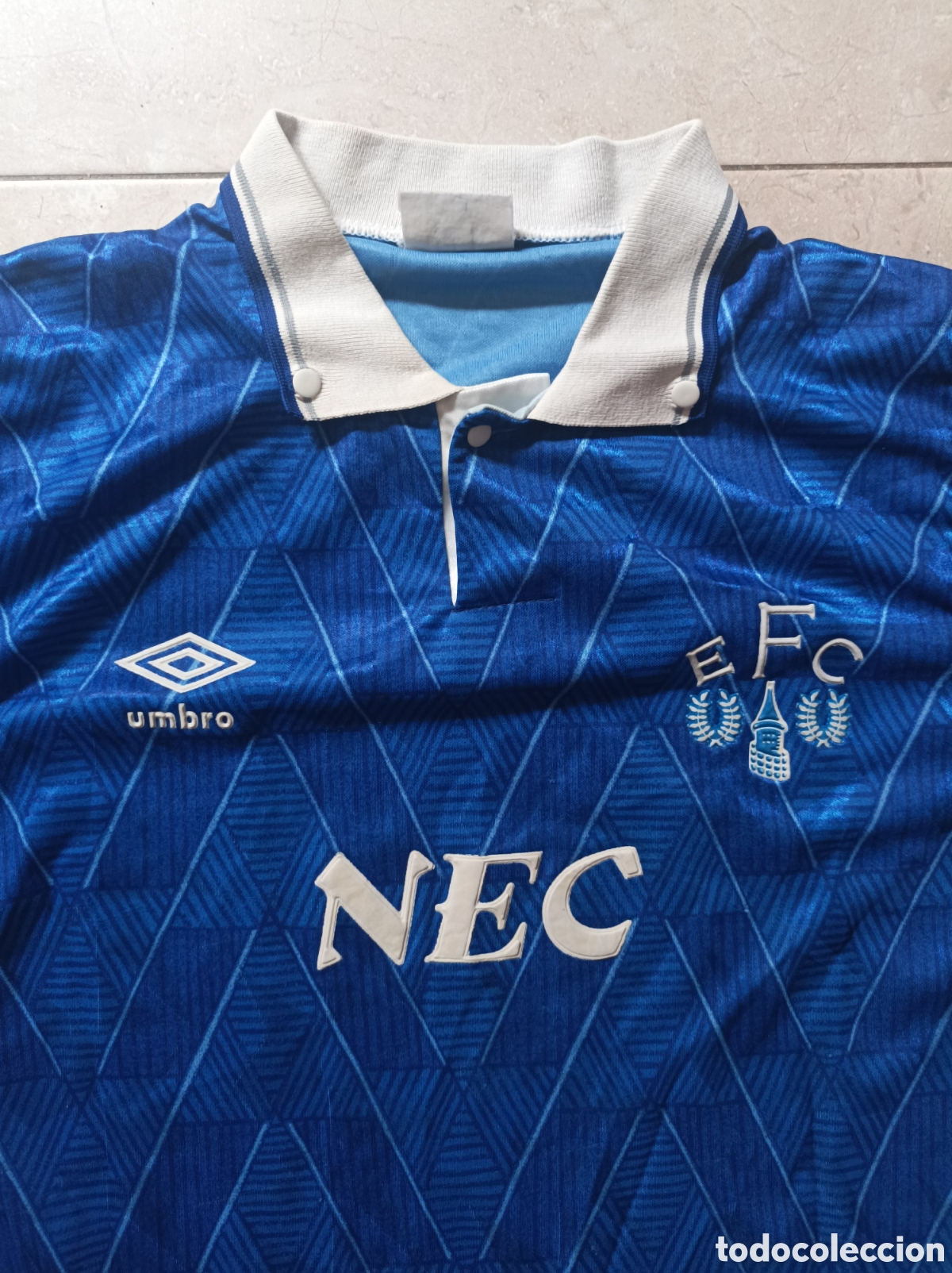 Coleccionismo deportivo: Camiseta oficial Everton FC Home 1989-1991 Umbro Small Men