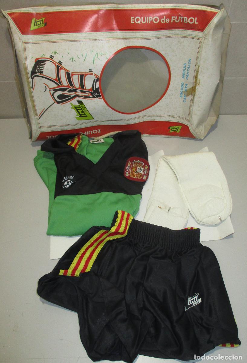 Coleccionismo deportivo: Equipo, equipaci&oacute;n de f&uacute;tbol, LIMIT SPORT, PORTERO SELECCI&Oacute;N ESPA&Ntilde;OLA, ESPA&Ntilde;A, talla 4,a&ntilde;os 80,nuevo
