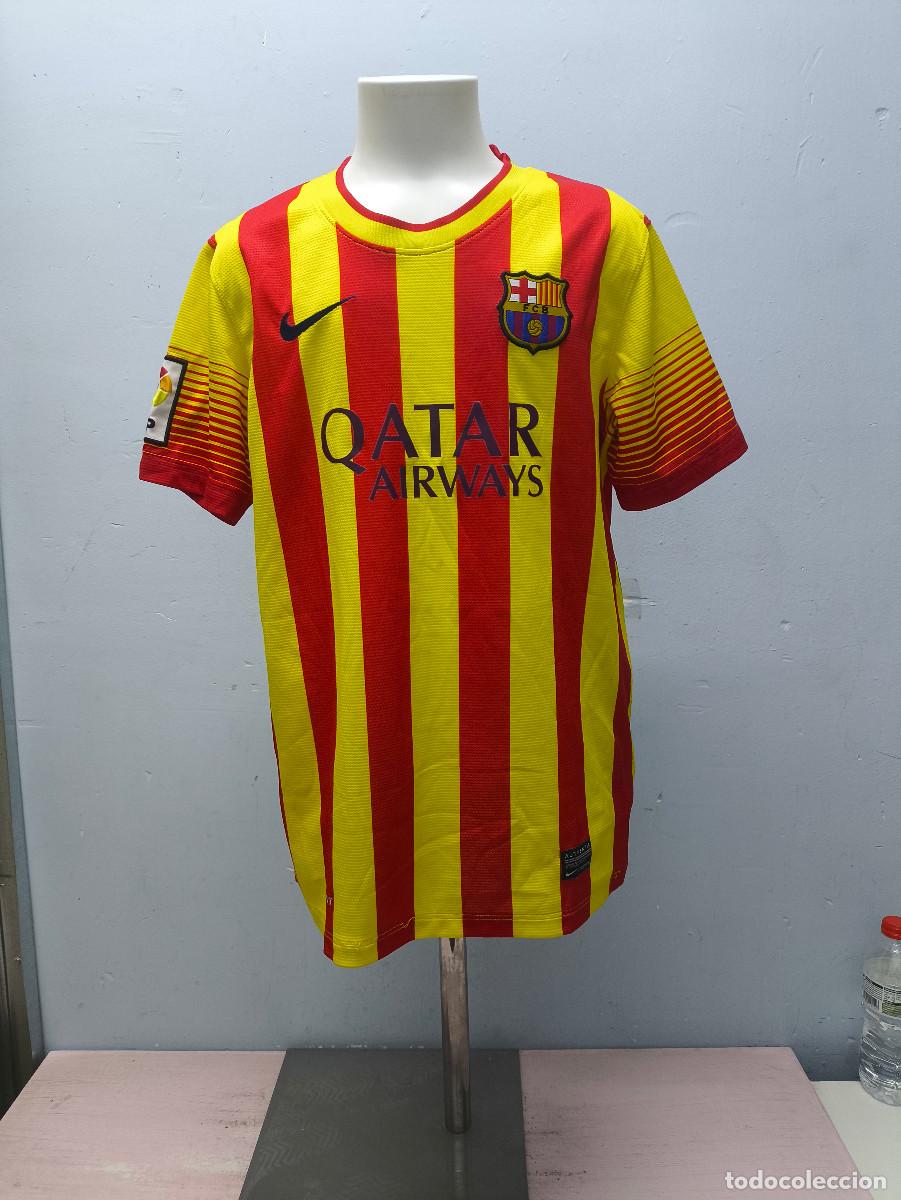Coleccionismo deportivo: FC Barcelona camiseta futbol football shirt age 12-13 43cts ni&ntilde;o