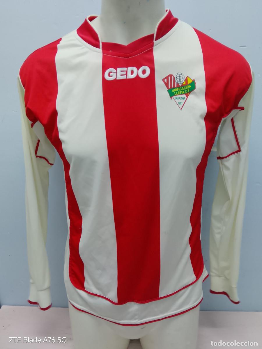 Coleccionismo deportivo: Unificacion Llefia Badalona camiseta futbol football shirt catalunya M