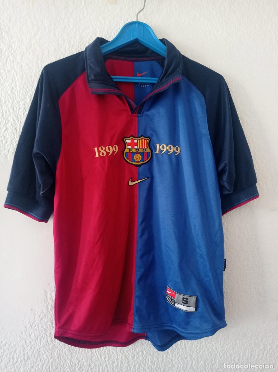 Coleccionismo deportivo: CAMISETA BARCELONA BAR&Ccedil;A CENTENARIO 1899/1999 - NIKE TALLA S - MUY BUEN ESTADO
