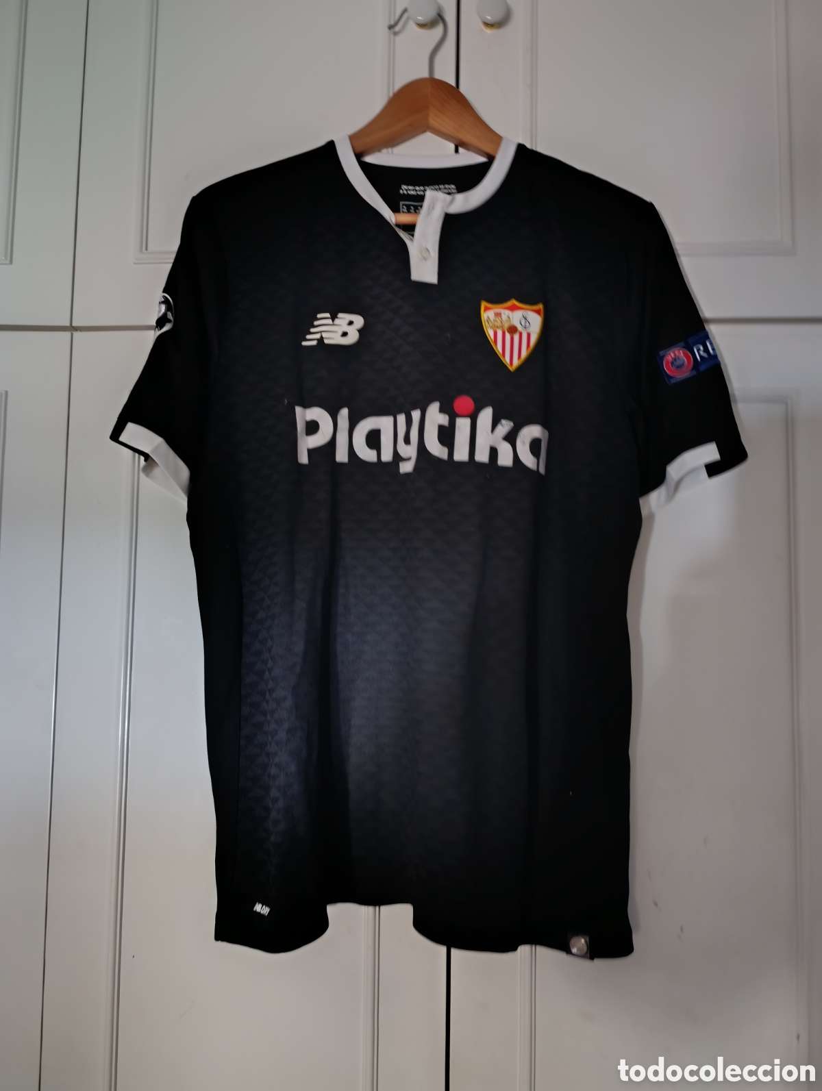 Coleccionismo deportivo: Camiseta matchworn Sevilla FC Correa