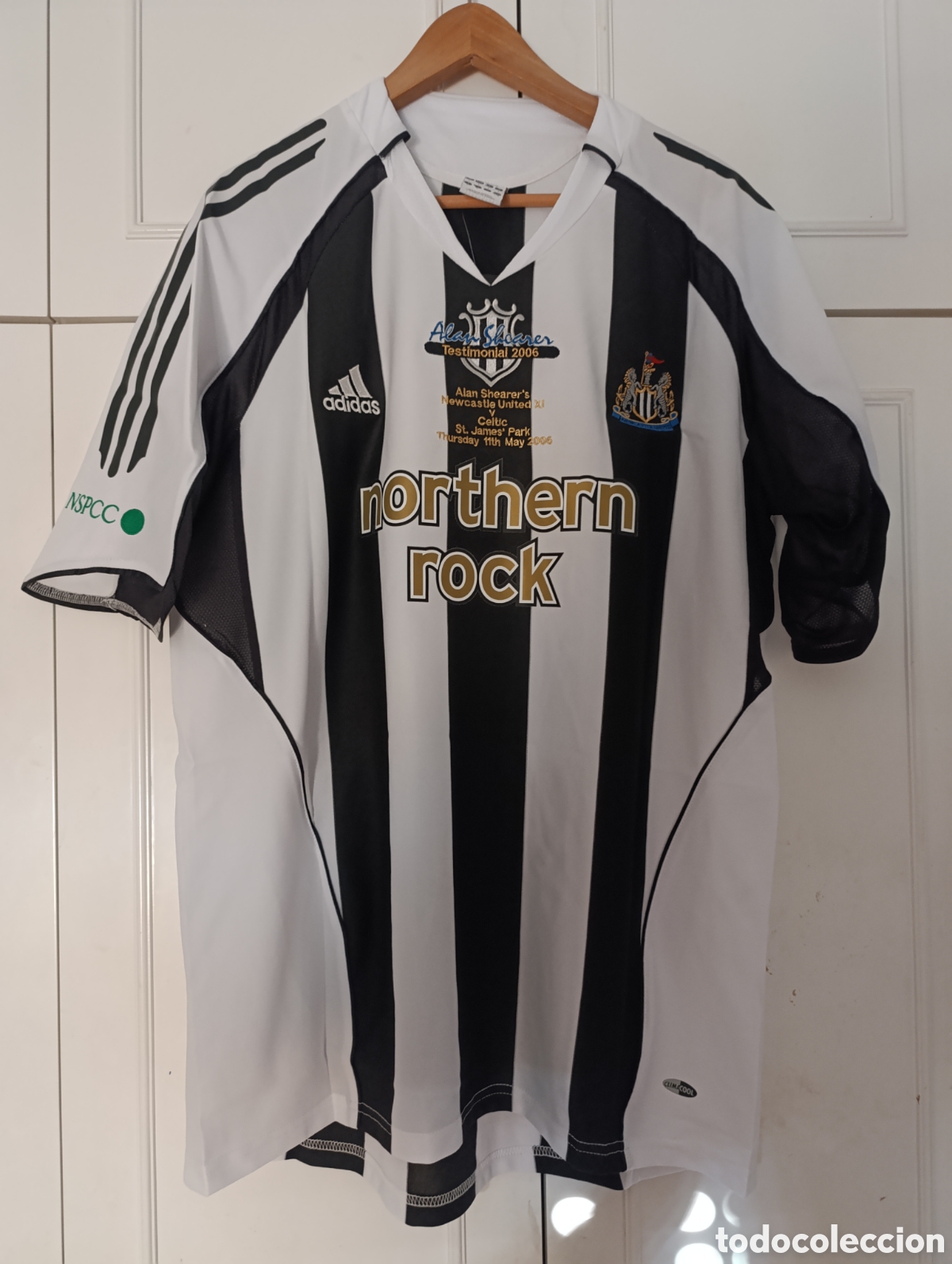 Coleccionismo deportivo: Camiseta retro Newcastle United FC de Inglaterra