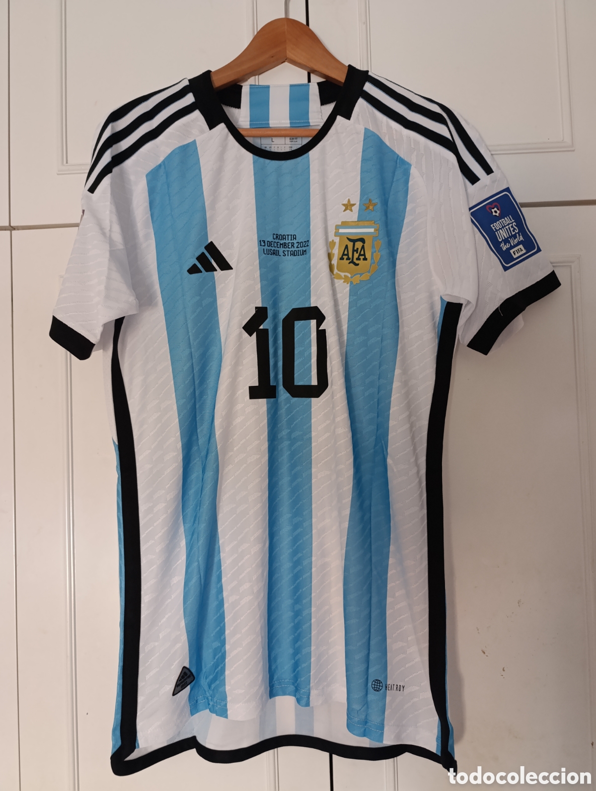 Coleccionismo deportivo: Camiseta Selecci&oacute;n de Argentina Messi