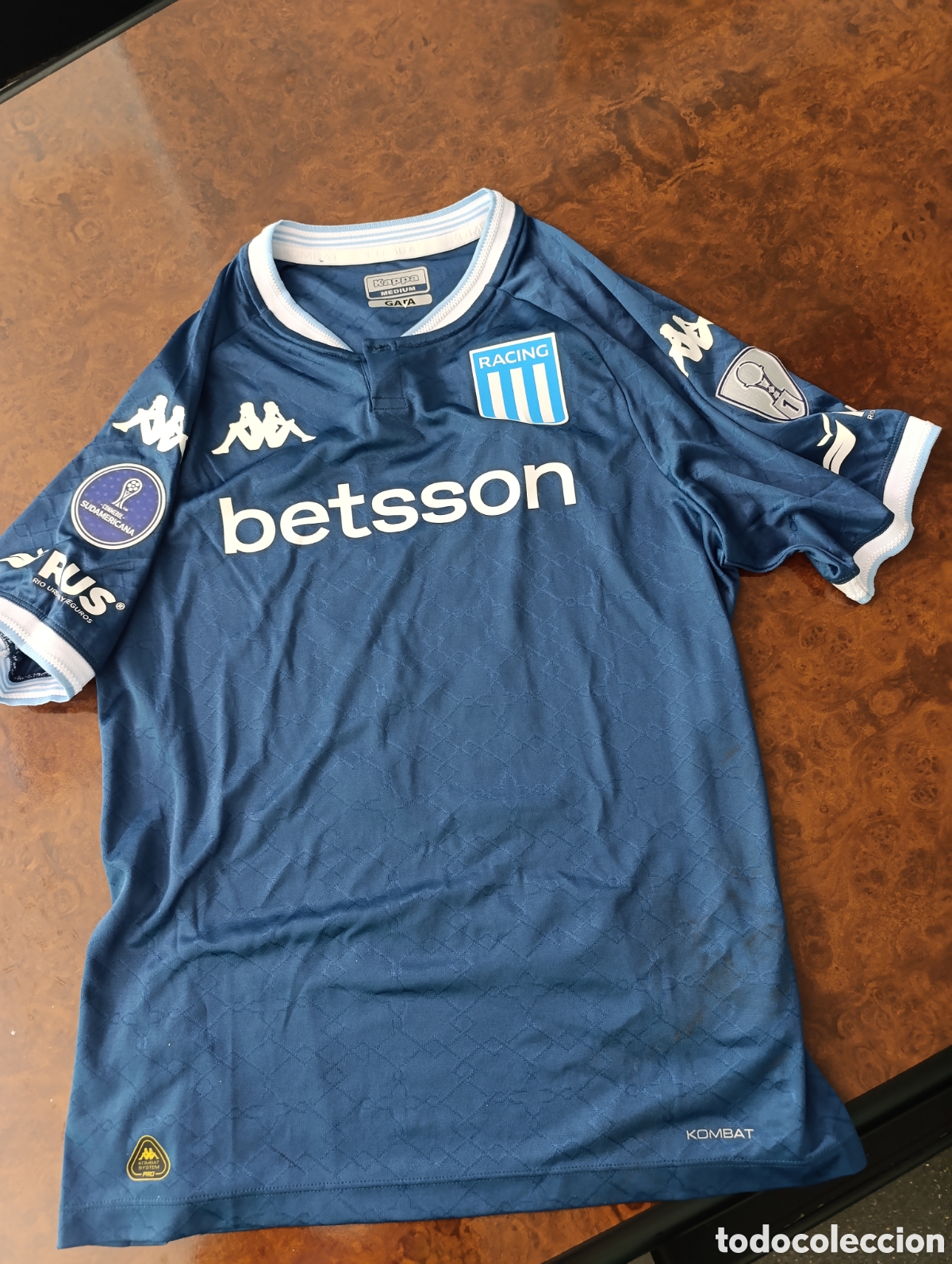 Coleccionismo deportivo: Camiseta matchworn Racing Avellaneda de Argentina