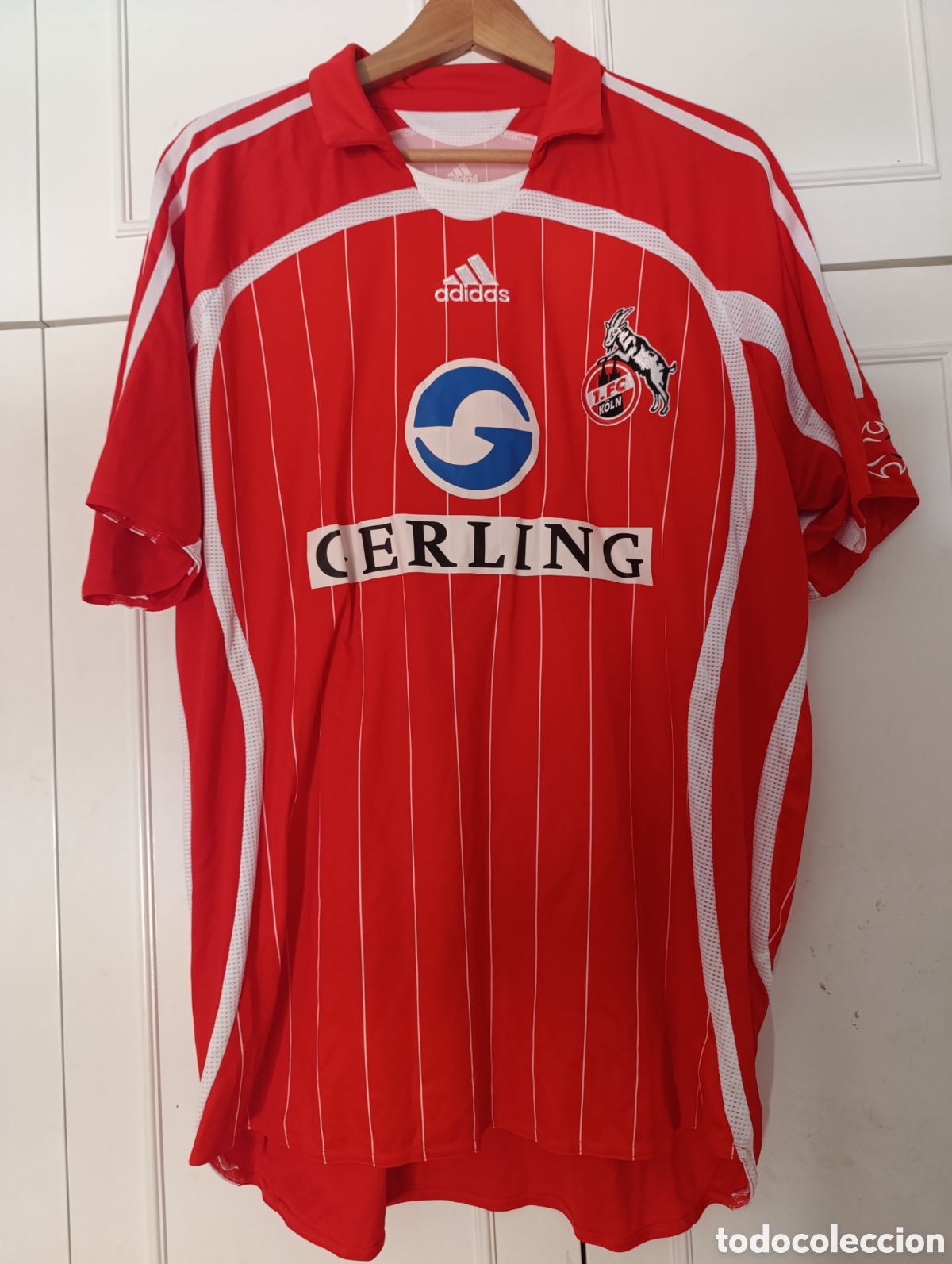 Coleccionismo deportivo: Camiseta matchworn FC Koln de Alemania