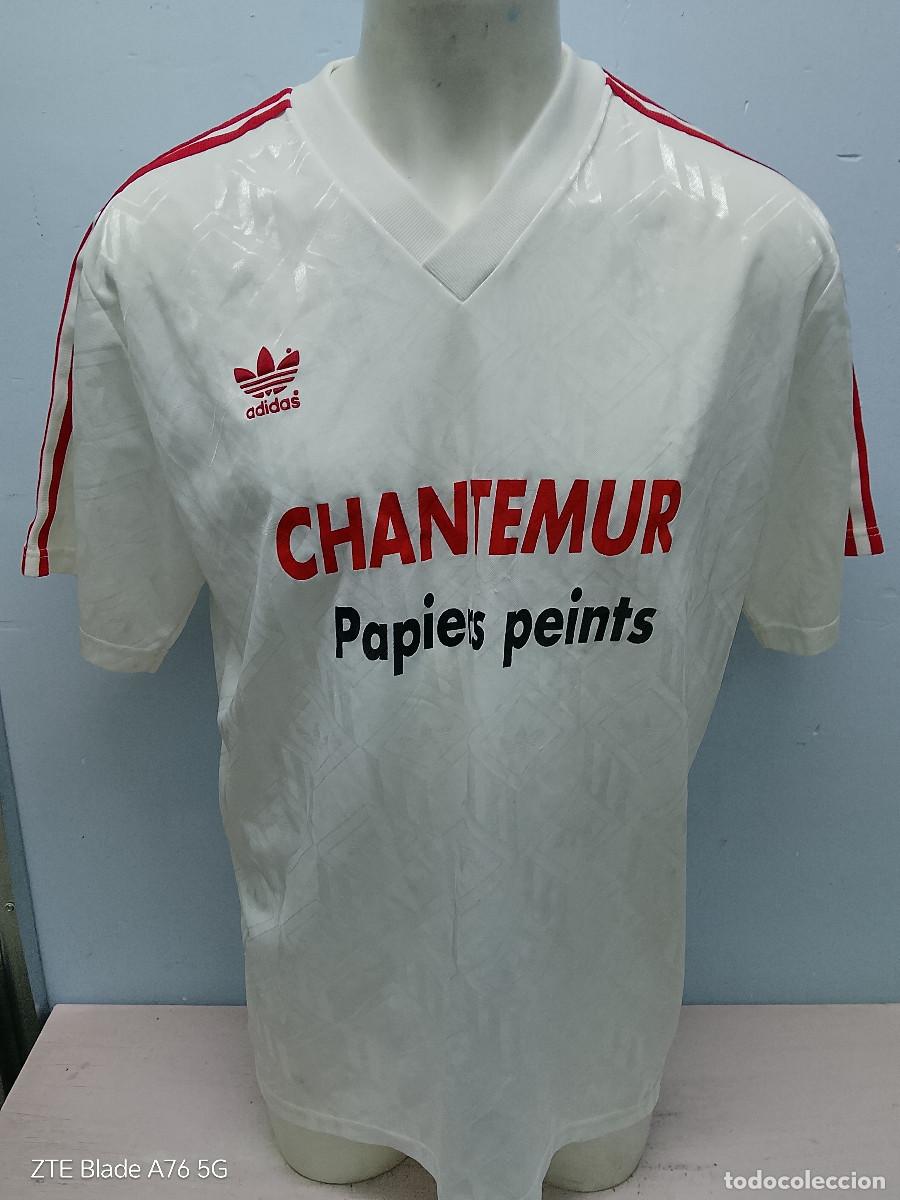 Coleccionismo deportivo: Chantemur Papiers peints France 1990 football shirt vintage camiseta futbol adidas xl 65cts
