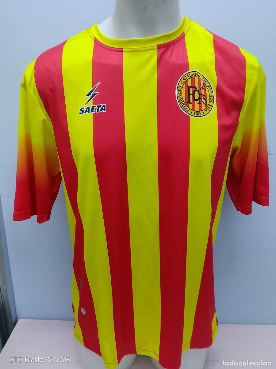 Coleccionismo deportivo: Catalunya seleccion Fustal sala camiseta futbol football shirt L 54cts senyera