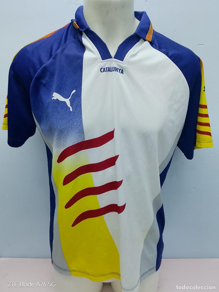 Coleccionismo deportivo: Catalunya match football partido futbol (dorsal borrado) camiseta futbol 1998 L 58cts