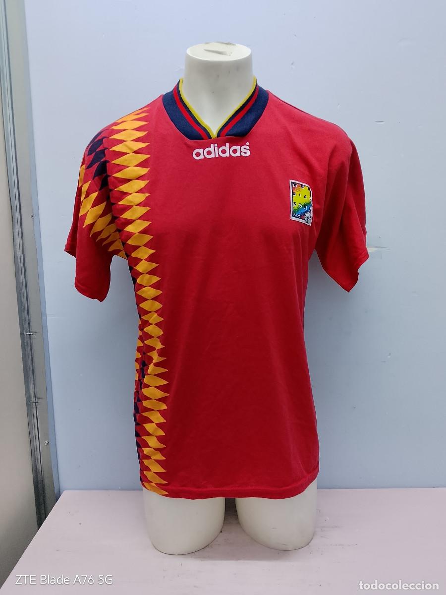 Coleccionismo deportivo: Espa&ntilde;a Spain camiseta 1994 mundial edicion sony football shirt L 58cts