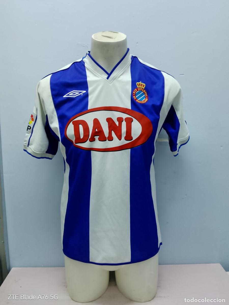 Coleccionismo deportivo: RCD Espanyol camiseta futbol football shirt M 58cts