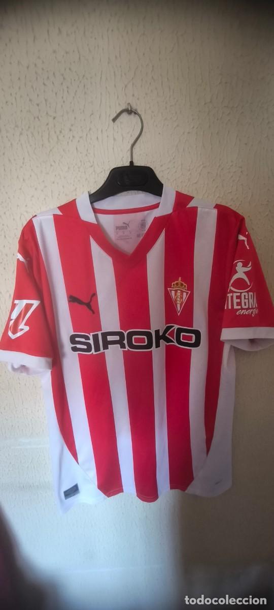 Collectionnisme sportif: Original | Camiseta Futbol Shirt | Talla M | Sporting de Gijon - 6 Nacho Martin - match worn
