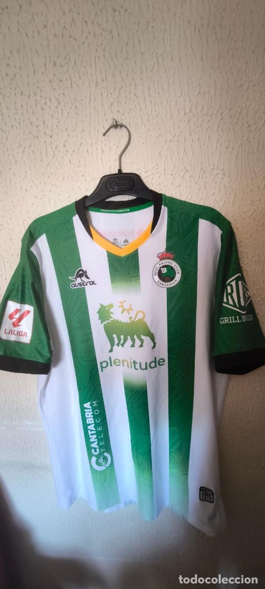 Coleccionismo deportivo: Original | Camiseta Futbol Football Shirt | Talla L | Racing Santander - 8 Jorge Pombo - match worn