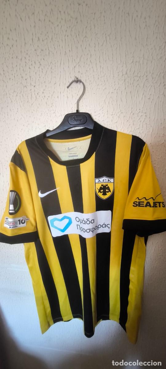 Collectionnisme sportif: Original | Camiseta Futbol Shirt | Talla L | AEK Atenas 90 Antonio Zine Zini match worn vs Rayo