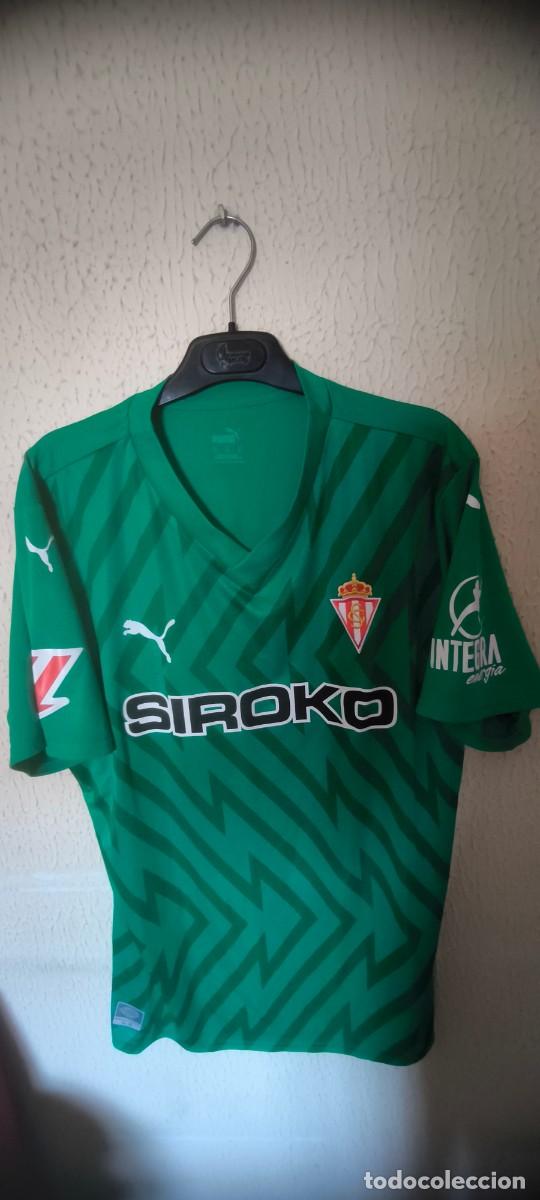 Collectionnisme sportif: Original | Camiseta Futbol | Talla XL | Sporting de Gijon 32 Elmo Henriksson player issue match worn
