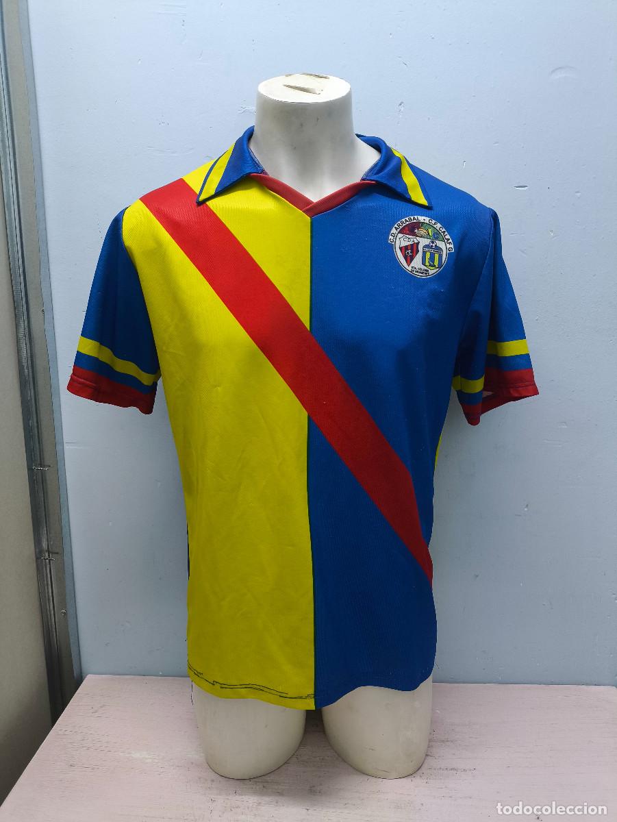 Coleccionismo deportivo: CD Arrabal Calaf FUSION EQUIPOS camiseta futbol football shirt Badalona Catalunya L 58cts