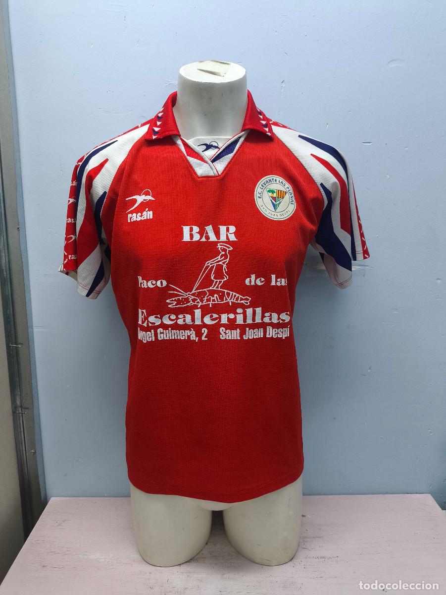 Coleccionismo deportivo: FC Levante Las Planas Rasan vintage Sant Joan Despi Catalunya camiseta futbol M