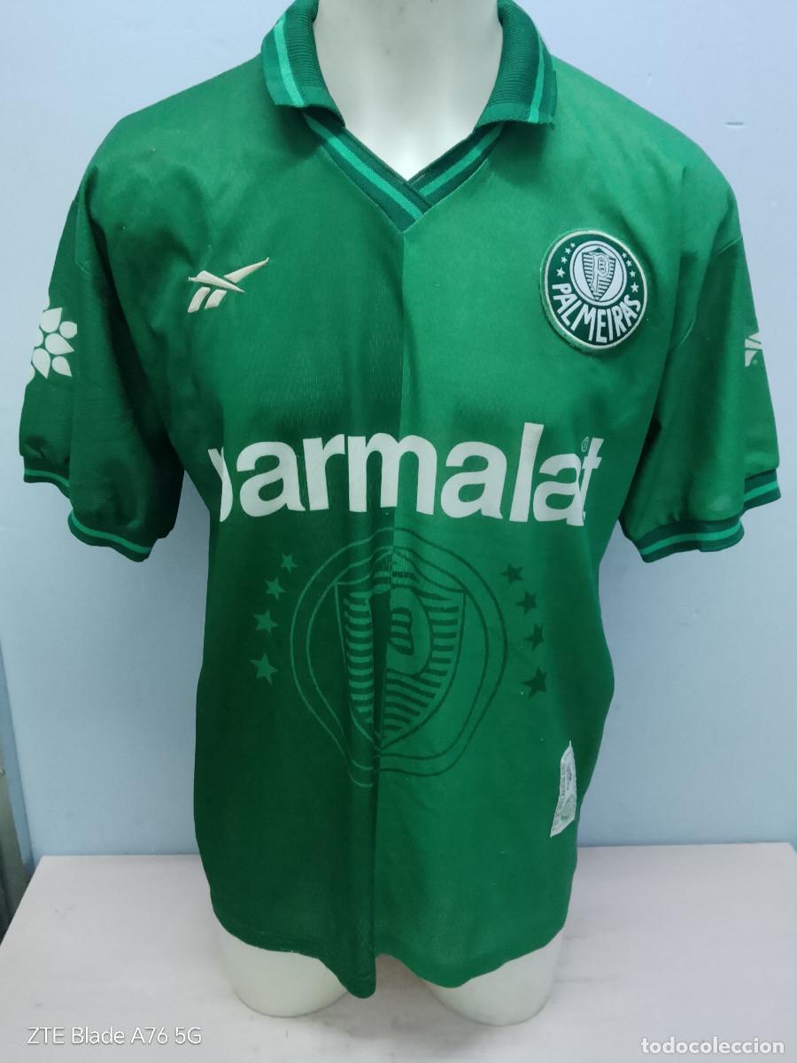 Coleccionismo deportivo: Palmeiras Brasil 1996 match worn for players signed camiseta futbol football shirt xl 64cts