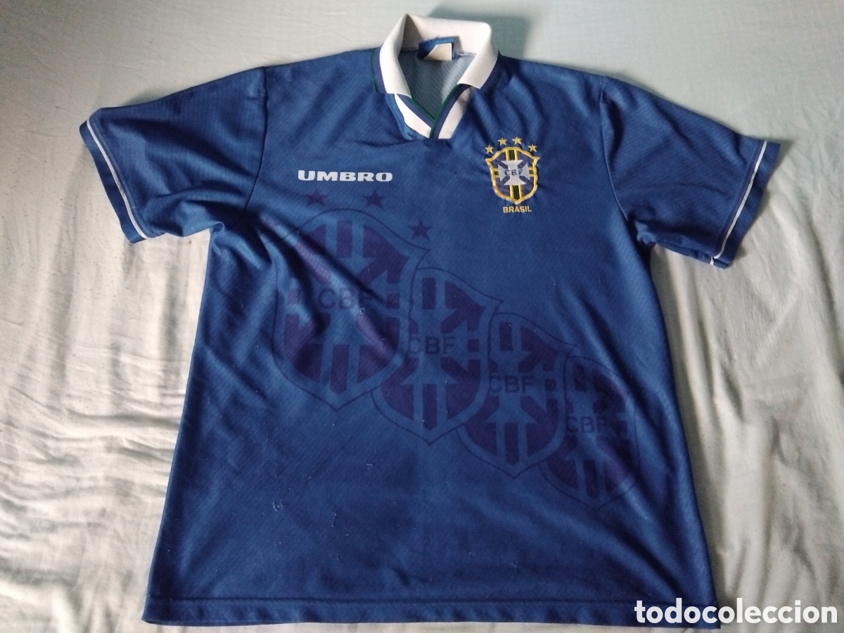 Coleccionismo deportivo: Camiseta Brasil. Mundial 1994. Talla L de adulto