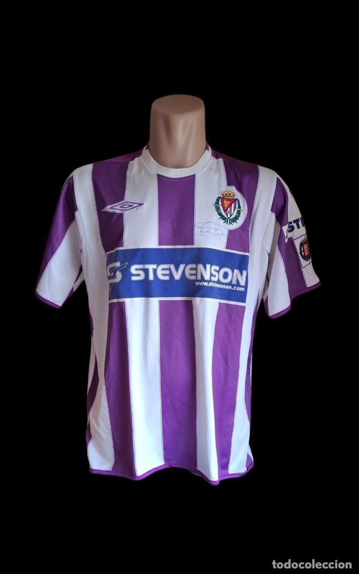 Coleccionismo deportivo: (F-260706)CAMISETA REAL VALLADOLID DORSAL 6 (REPLICA?)