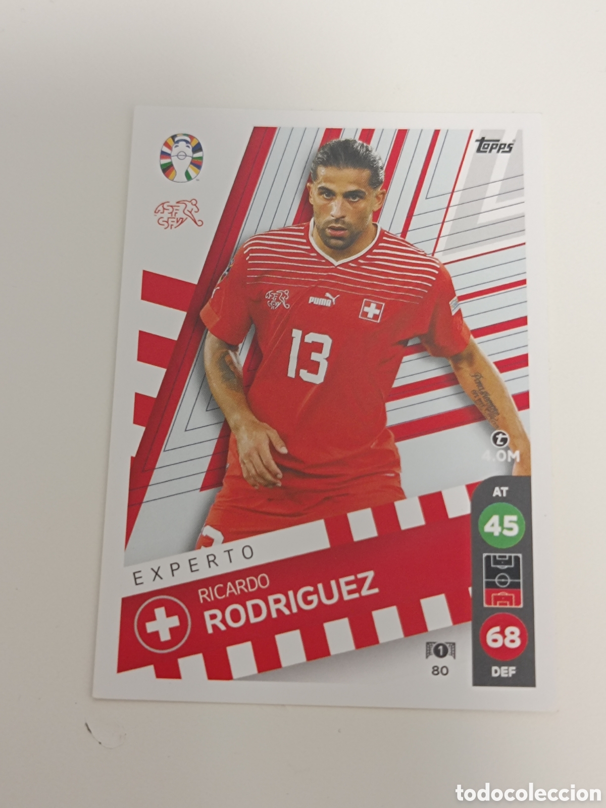 Coleccionismo deportivo: Match attax topps Eurocopa 2024 lidl Ricardo Rodr&iacute;guez 80