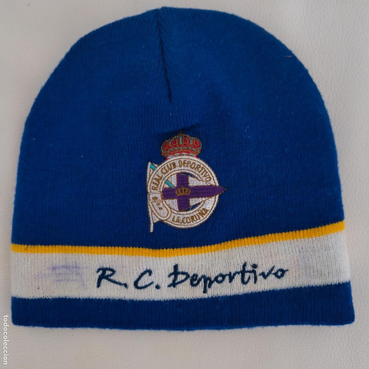 Coleccionismo deportivo: Gorro pucho R.C DEPORTIVO CORU&Ntilde;A CENTENARIO 1906/2006