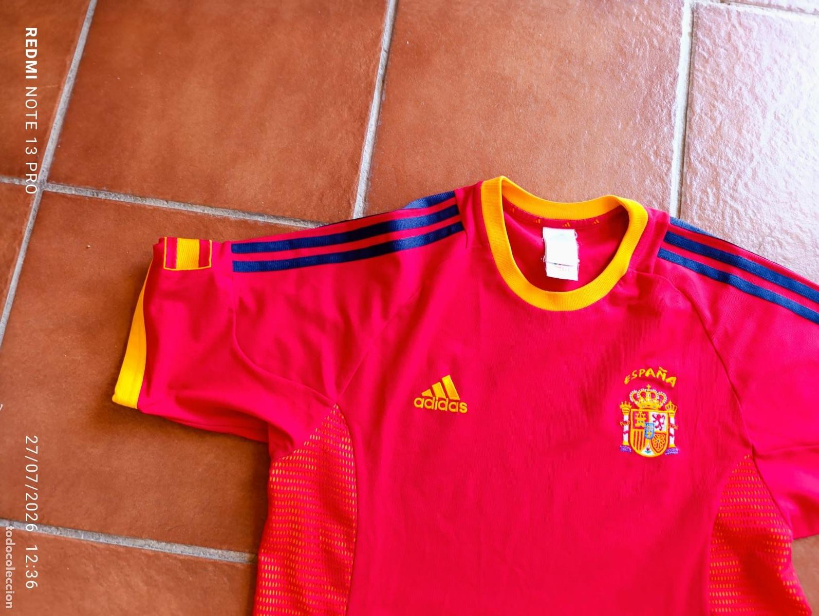 Coleccionismo deportivo: CAMISETA JUGADOR FUTBOL SELECION ESPA&Ntilde;OLA.ADIDAS