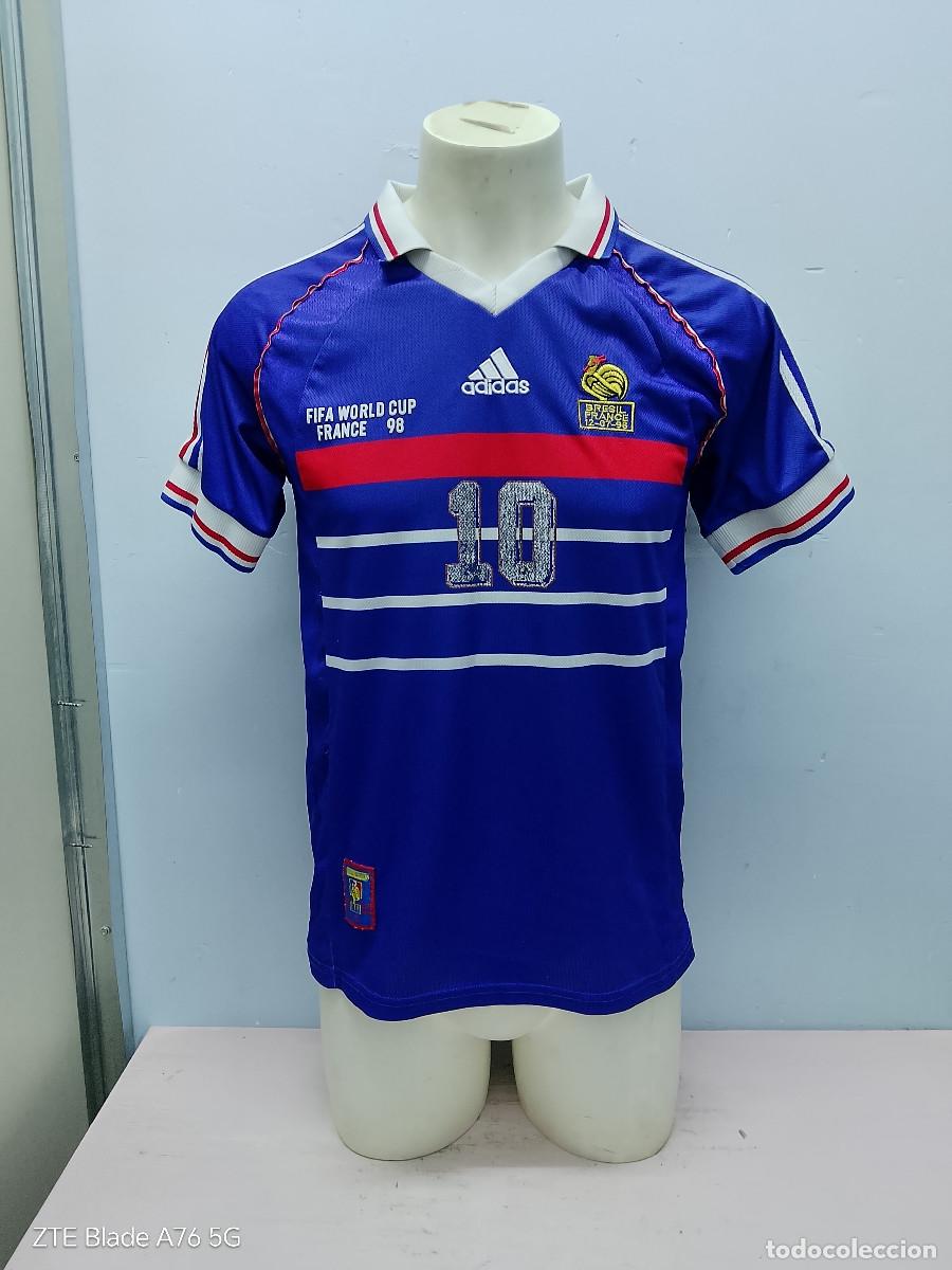 Coleccionismo deportivo: France Francia camiseta futbol football shirt (tara dorsal) M 52cts