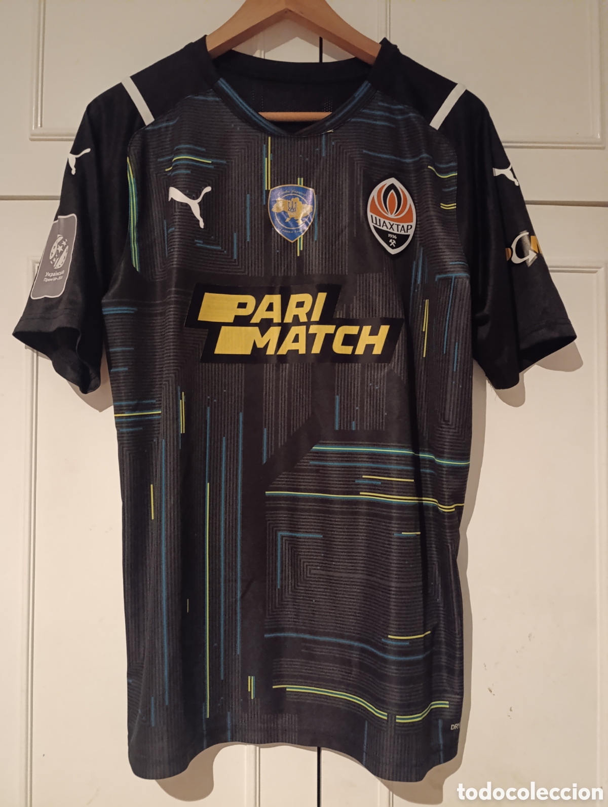 Coleccionismo deportivo: Camiseta matchworn FC Shaktar Donetzk de Ucrania
