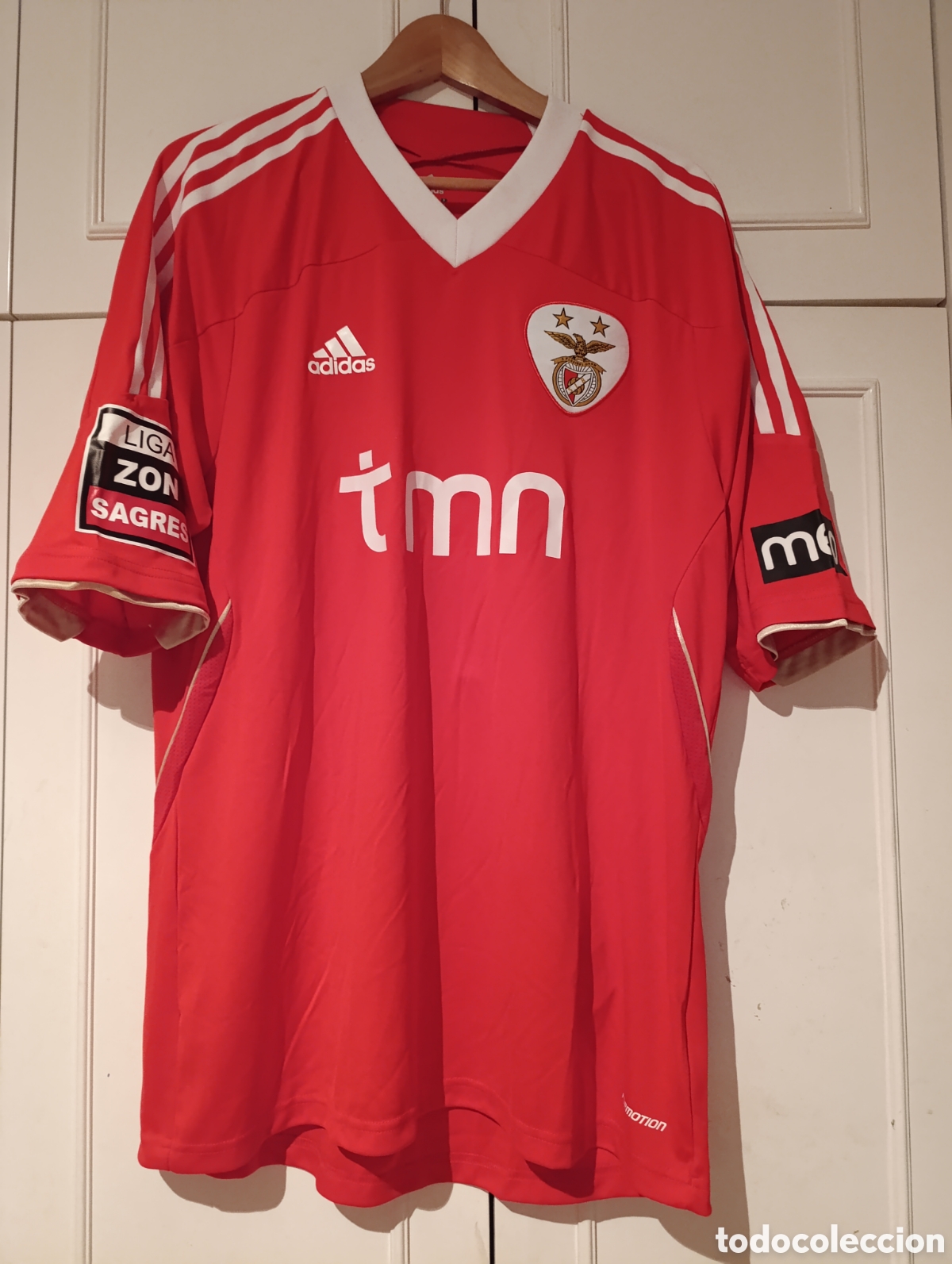 Coleccionismo deportivo: Camiseta casa matchworn SL Benfica