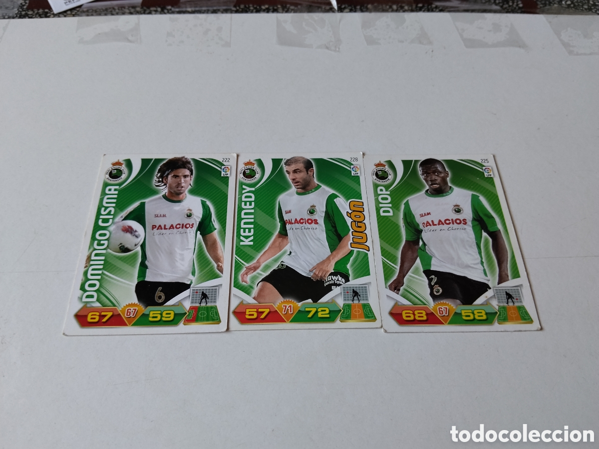 Coleccionismo deportivo: 3 Cromos Real Racing Club Santander 2011-2012