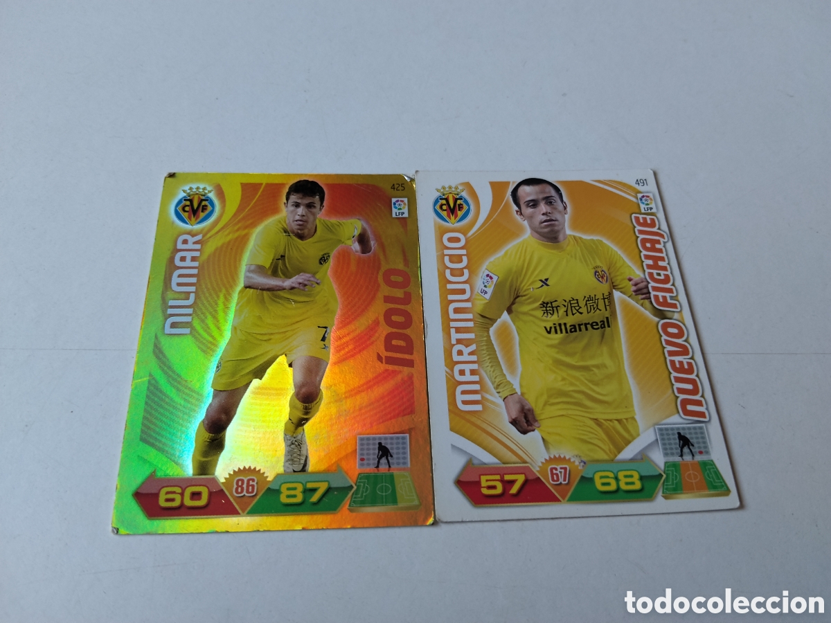 Coleccionismo deportivo: 2 Cromos CLub Villareal Futbol 2011-2012